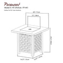 Paramount Laureen Steel Fire Table, Kaffee