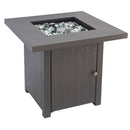 Paramount Laureen Steel Fire Table, Kaffee