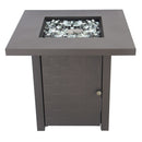 Paramount Laureen Steel Fire Table, Kaffee