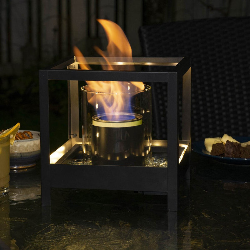 Paramount Metal Square Garden Burner with LED Lights