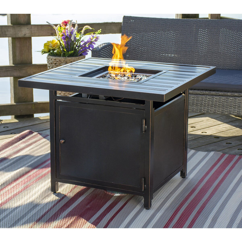 Paramount Noah Convertible Aluminum Fire Table, Square