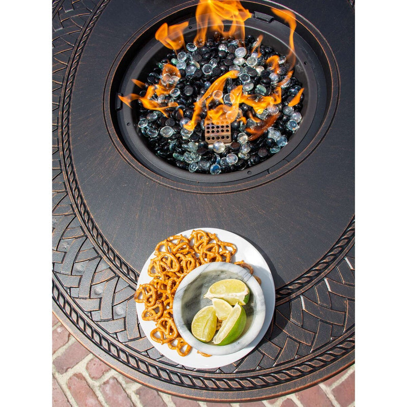 Paramount Oval Die Casting Aluminum Gas Firepit Table