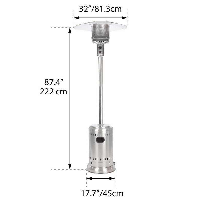 Paramount Patio Heater, Stainless Steel