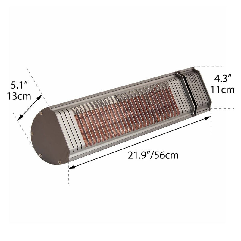 Paramount Smart Electric Patio Heater, Gunmetal Grey