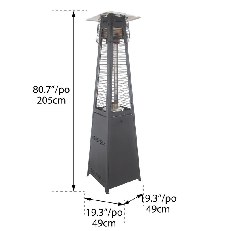 Paramount Victor Spiral Patio Heater, Black