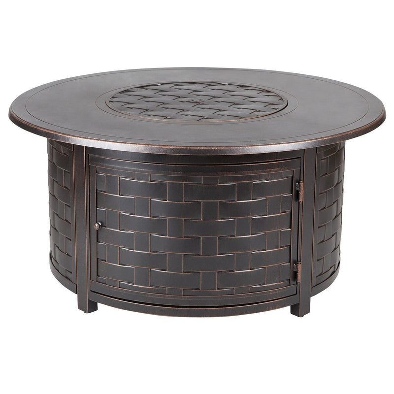 Paramount Zach Convertible Aluminum Fire Table, Round