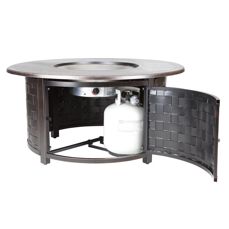 Paramount Zach Convertible Aluminum Fire Table, Round