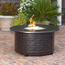 Paramount Zach Convertible Aluminum Fire Table, Round