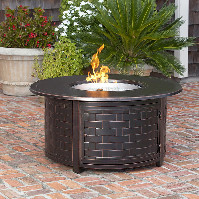 Paramount Zach Convertible Aluminum Fire Table, Round