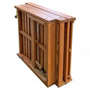 Patioflare Acacia Wood Foldable Lounger with Cushion