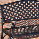 Patioflare Cast Aluminum Bench.
