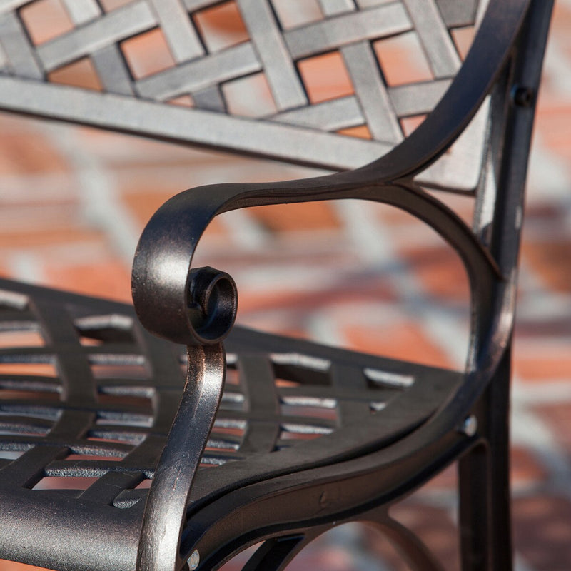 Patioflare Cast Aluminum Bench.