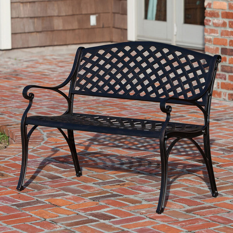 Patioflare Cast Aluminum Bench.