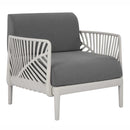 Patioflare GRS Recycled Plastic Leaf Modular Patio Armchair, Grey