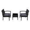 Patioflare Melody Wicker Chat Set