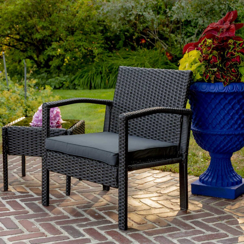 Patioflare Melody Wicker Chat Set