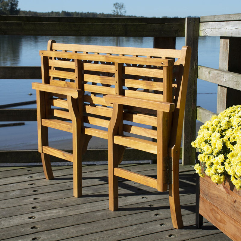 Patioflare PIKNIK Wood Folding Bench