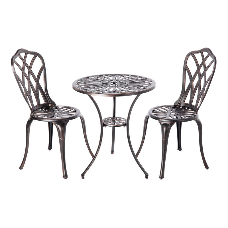 Patioflare Paradise Cast Aluminum Bistro Set