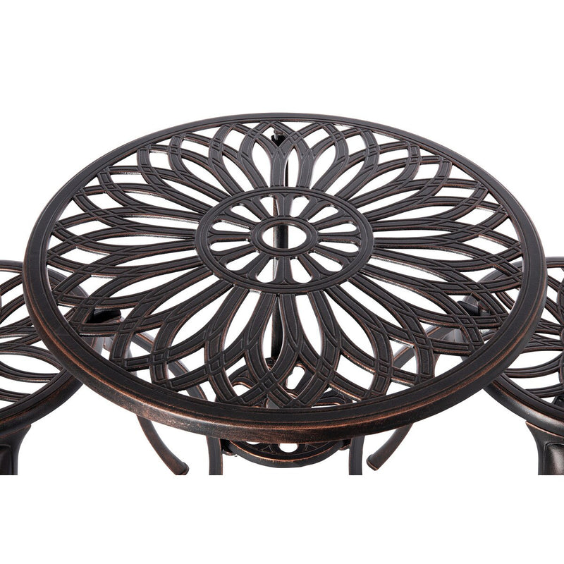 Patioflare Paradise Cast Aluminum Bistro Set