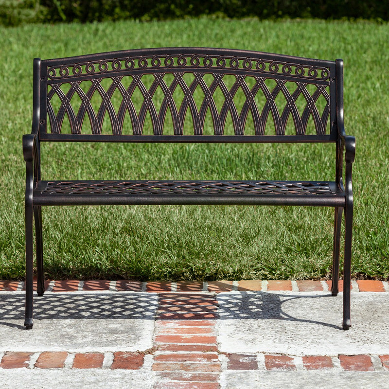 Patioflare Paradise Cast Aluminum Park Bench