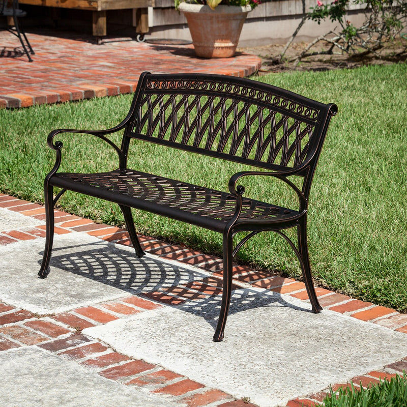 Patioflare Paradise Cast Aluminum Park Bench