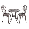 Patioflare Rosalie 3PC Cast Aluminum Bistro Set