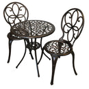 Patioflare Rosalie 3PC Cast Aluminum Bistro Set