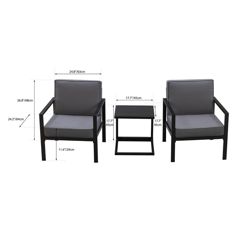 Patioflare Sam Aluminum Chat Set