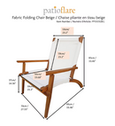 Patioflare Susan Wood Folding Chair