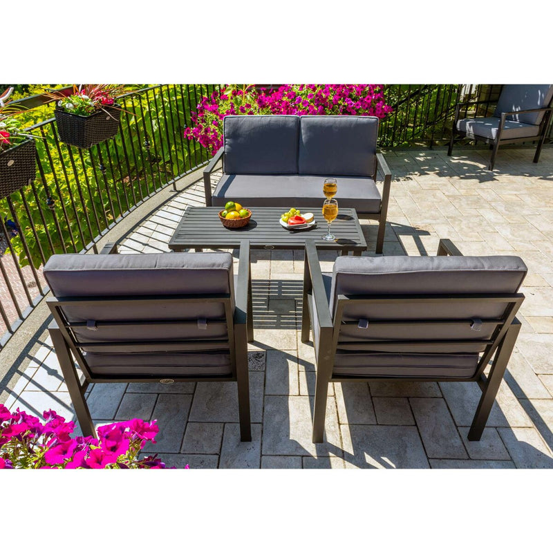 Patioflare Tylor Aluminum Conversation Set