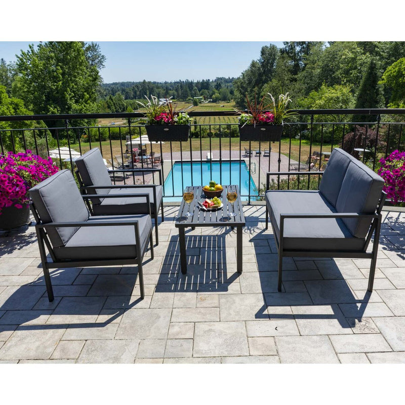 Patioflare Tylor Aluminum Conversation Set