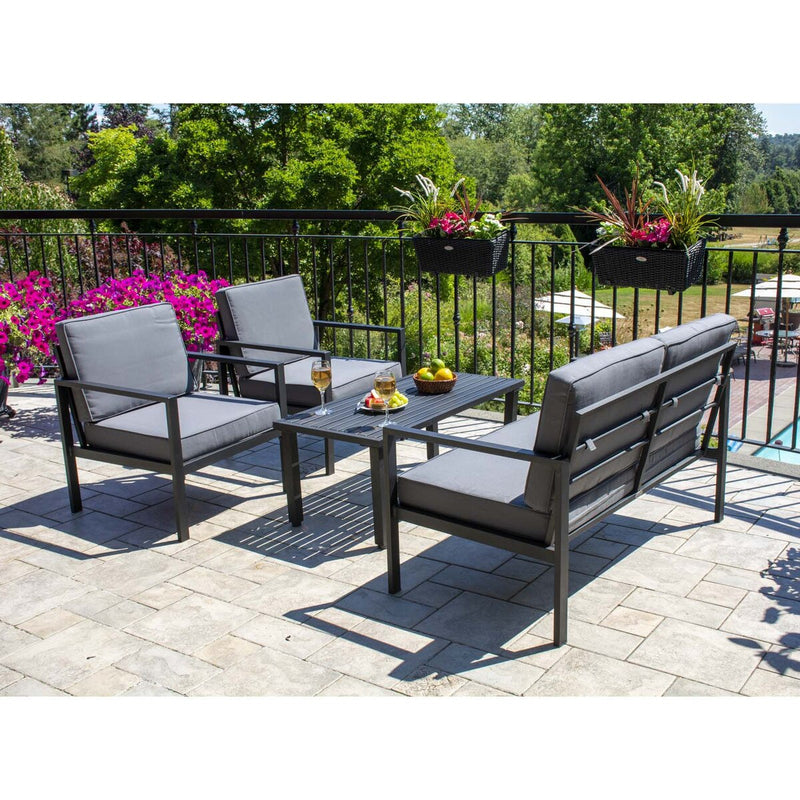 Patioflare Tylor Aluminum Conversation Set