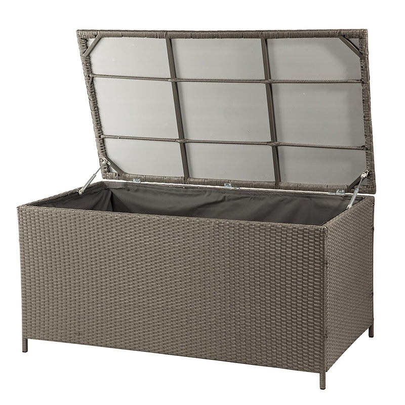 Patioflare Wicker Deck Box, 154 gal capacity