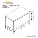 Patioflare Wicker Deck Box, 154 gal capacity