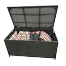 Patioflare Wicker Deck Box, 80 gal capacity
