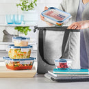 Pyrex Freshlock Plus Glass Storage With Microban 10-Piece Set