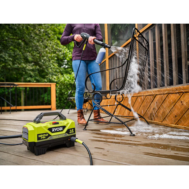 RYOBI 1800 PSI 1.2 GPM Cold Water Electric Pressure Washer - RY141802VNM