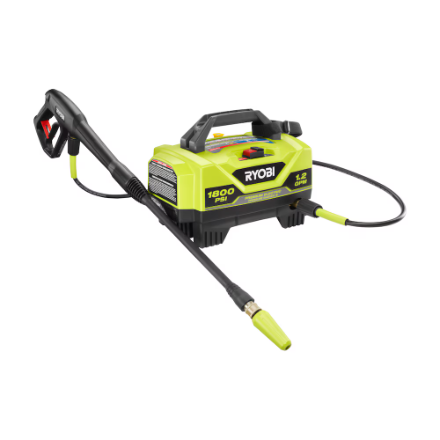 RYOBI 1800 PSI 1.2 GPM Cold Water Electric Pressure Washer - RY141802VNM