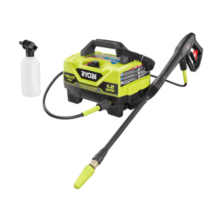 RYOBI 1800 PSI 1.2 GPM Cold Water Electric Pressure Washer - RY141802VNM