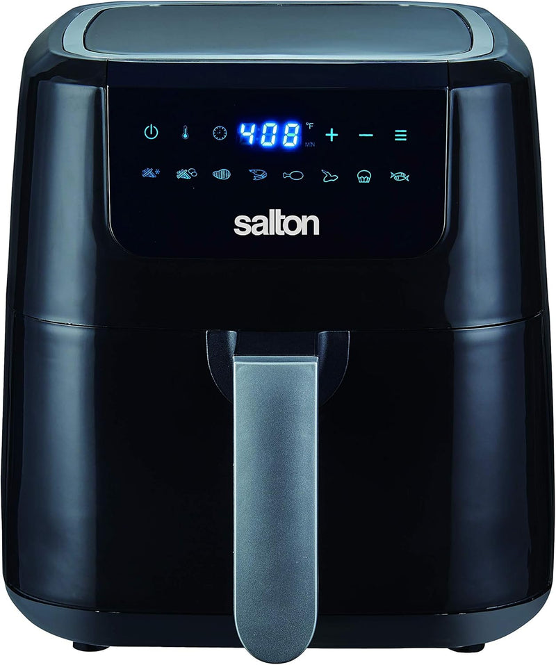 Salton Digital Air Fryer XL, 5 L/5.3 Qt, 8 Pre-Programmed Functions