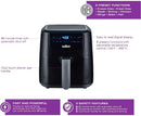 Salton Digital Air Fryer XL, 5 L/5.3 Qt, 8 Pre-Programmed Functions