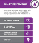 Salton XXL Digital Air Fryer with Viewing Window, 8.5 Qt