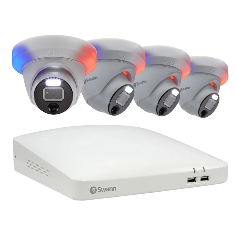 Swann 8-Channel 4K UHD DVR Security System with 2TB HDD and 4 4K Enforcer Domes