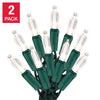 Sylvania 2 x 100 Pure White Traditional LED Christmas Lights