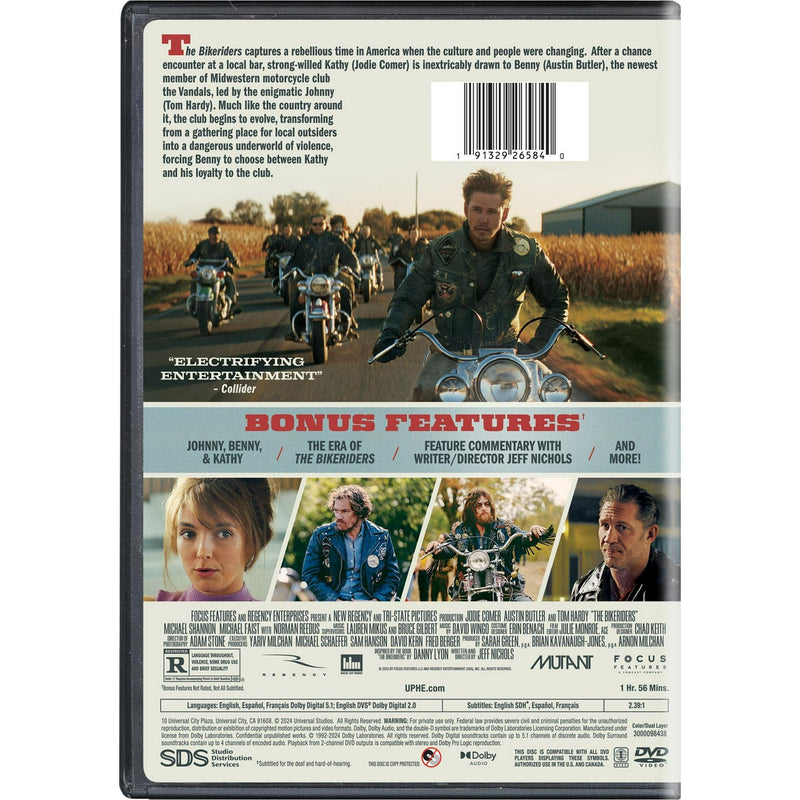 The Bikeriders (DVD), Drama, Universal - English Only