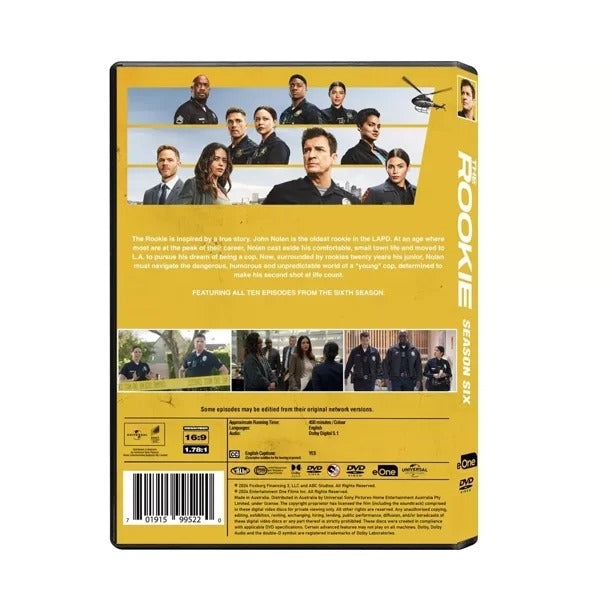 The Rookie Season Six (DVD) English Only