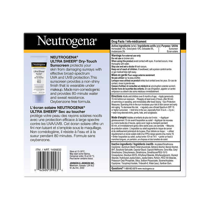 Neutrogena Hydro Boost Water Gel Lotion Sunscreen SPF 50, 3 x 88 mL