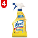 Lysol Disinfectant All-Purpose Cleaner Spray, Lemon, 650-mL (4 Pack)