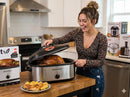 Elite Gourmet 18-Quart Electric Roaster Oven with Self-Basting Lid & Temperature Control