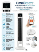 Premium Smart Tower Fan with Internal Oscillation – 96 cm (38 in.)